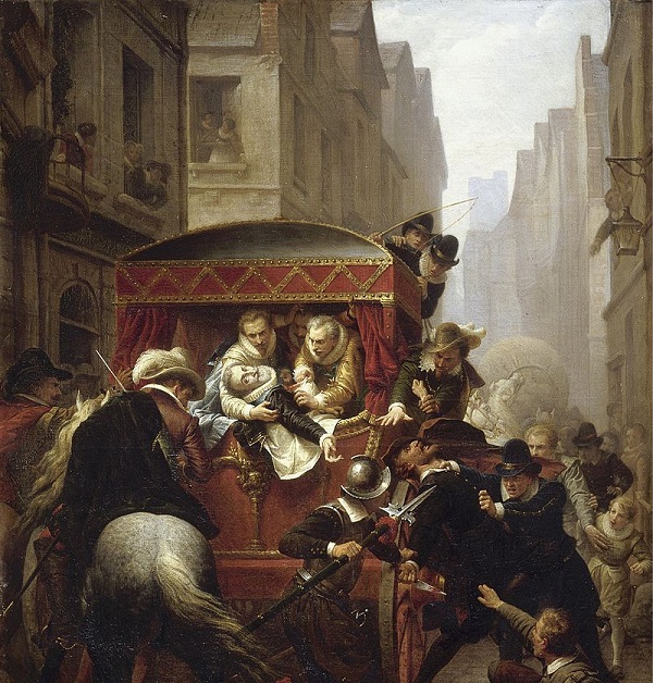 Assassinat d’Henry IV par Charles-Gustave Housez, 1860