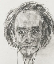Antonin Artaud, autoportrait, 1946