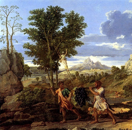 Nicolas Poussin, L’automne ou la grappe de la Terre promise, 1660-64