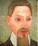 Portrait de Rainer Maria Rilke par Paula Modersohn-Becker, 1906. musée Paula Modersohn-Becker, Brême.