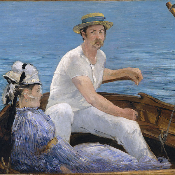 E. Manet, En bateau, huile sur toile