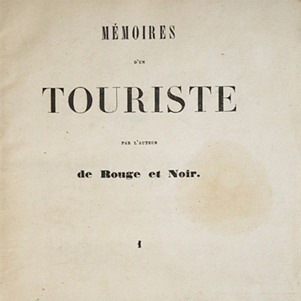 Stendhal, Mémoires d’un touriste